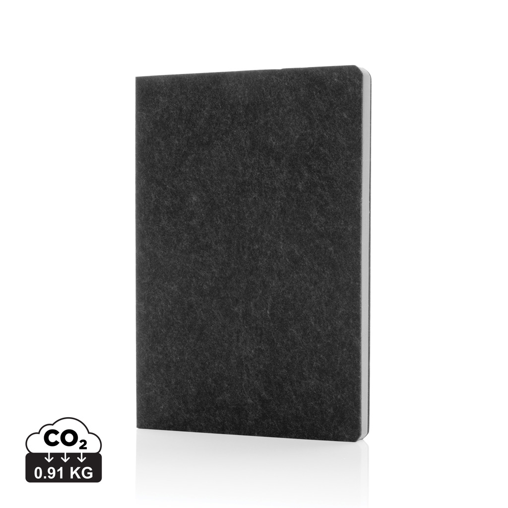 XD Collection Phrase GRS certified recycled felt A5 notebook