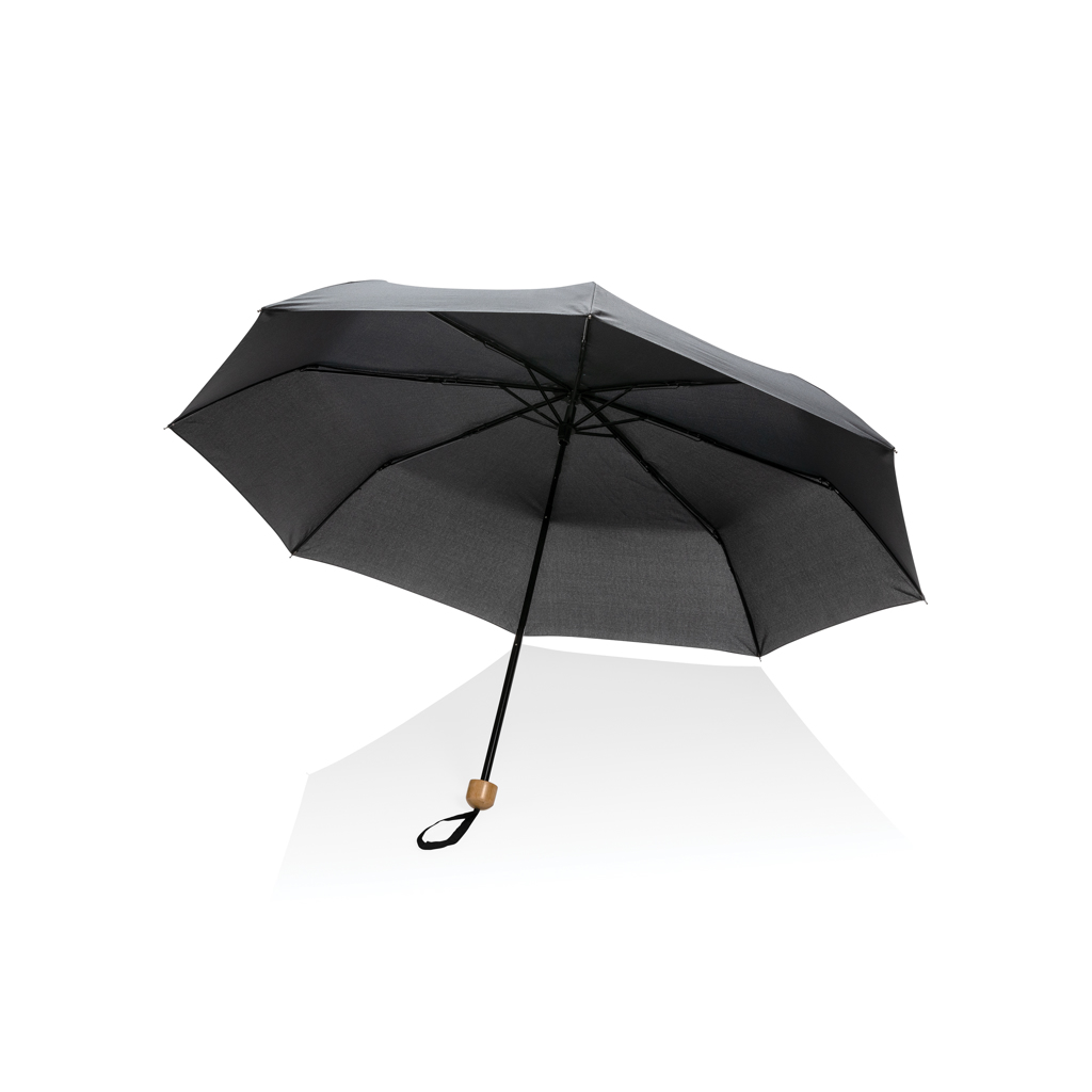 XD Collection 20.5″ Impact AWARE™ RPET 190T Pongee bamboo mini umbrella