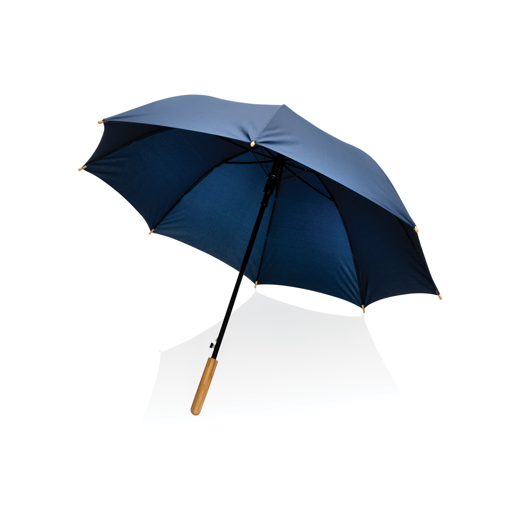 XD Collection 23″ Impact AWARE™ RPET 190T auto open bamboo umbrella