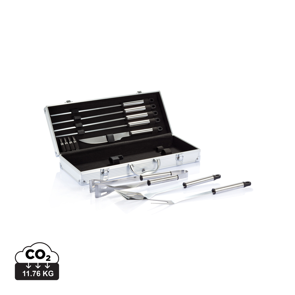 XD Collection 12 pcs barbecue set in aluminium box