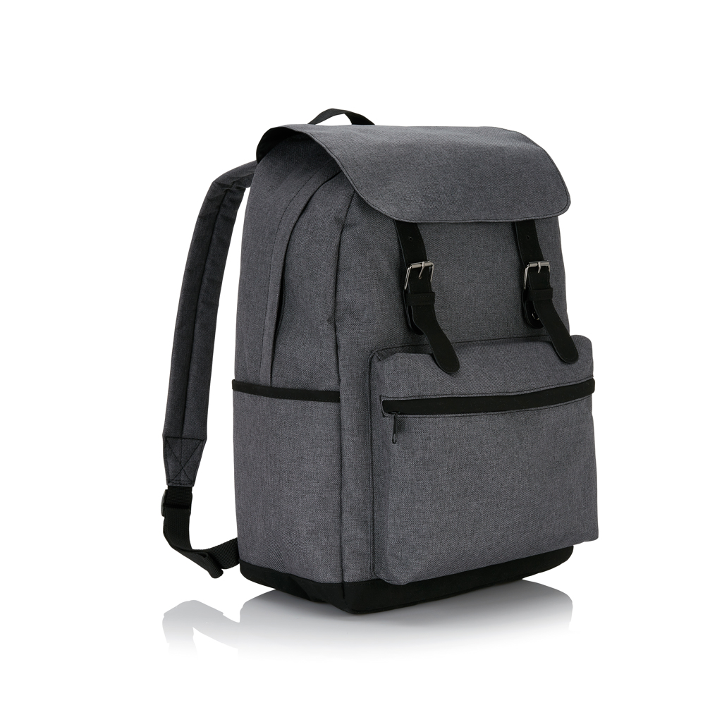 XD Collection Laptop backpack with magnetic buckle straps
