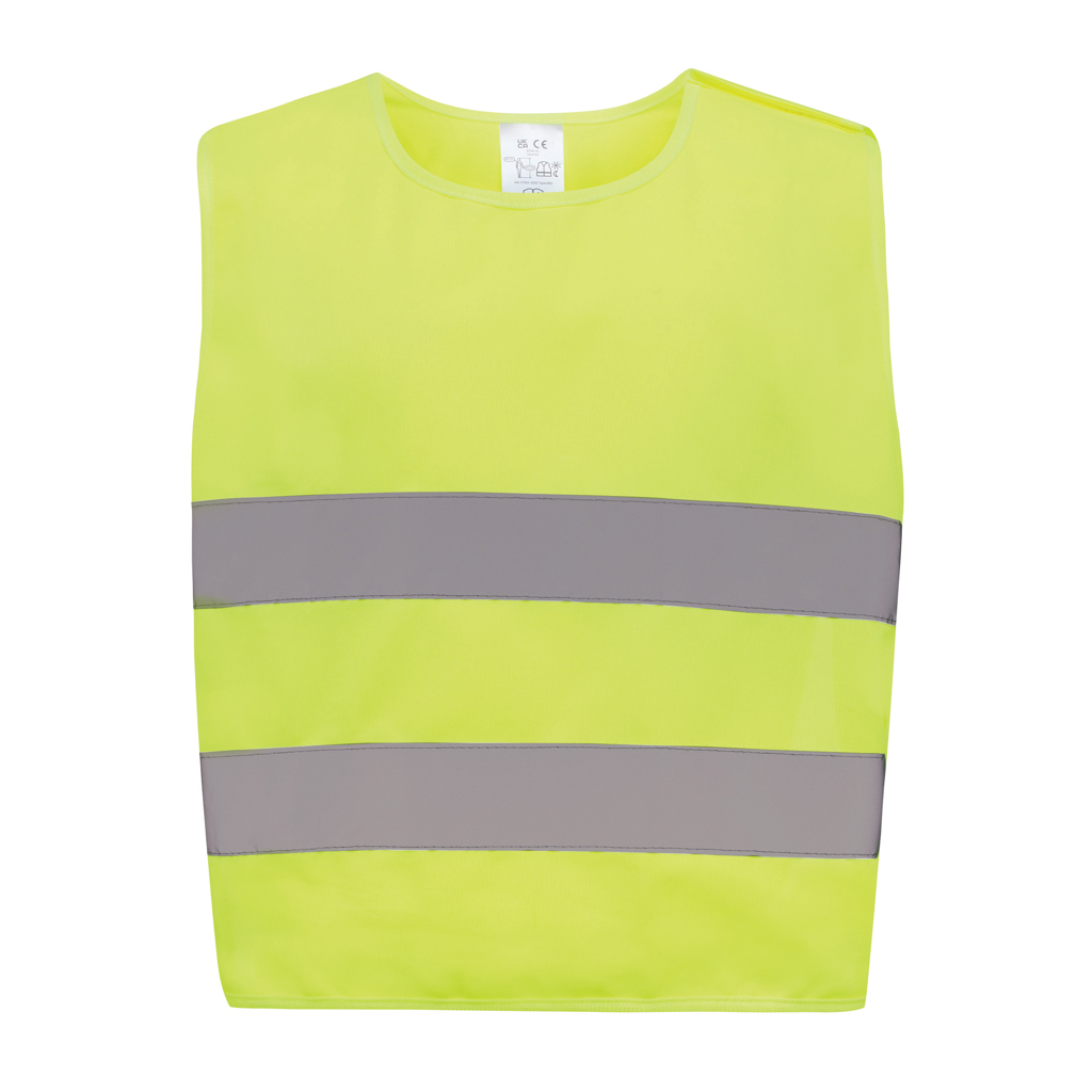 XD Collection GRS recycled PET high-visibility safety vest 3-6 years