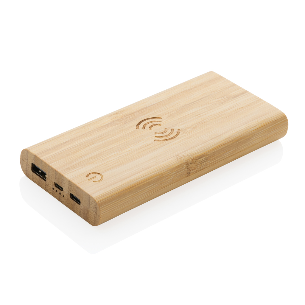 XD Collection Bamboo 8.000 mAh 5W wireless powerbank