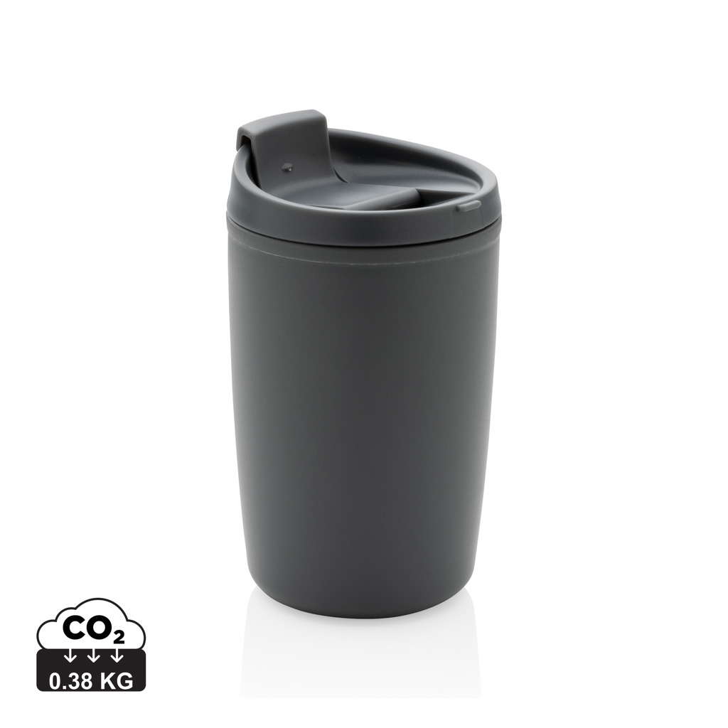 XD Collection GRS Recycled PP tumbler with flip lid