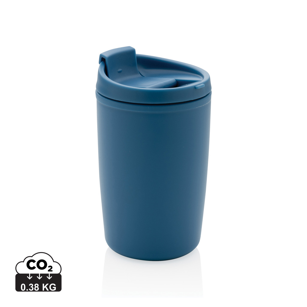 XD Collection GRS Recycled PP tumbler with flip lid