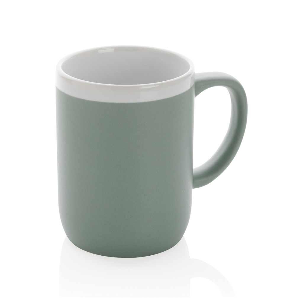 XD Collection Ceramic mug with white rim 300ml