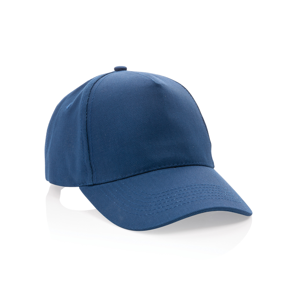 XD Collection Impact 5panel 280gr Recycled cotton cap with AWARE™ tracer