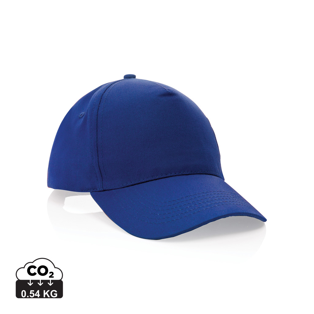XD Collection Impact 5 panel 190gr Recycled cotton cap with AWARE™ tracer