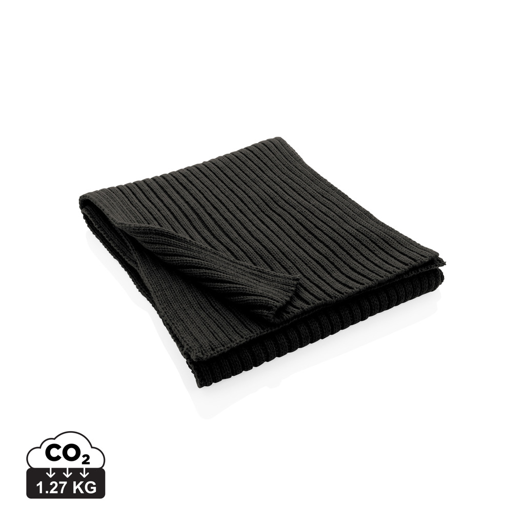 XD Collection Impact AWARE™ Polylana® knitted scarf 180 x 25cm