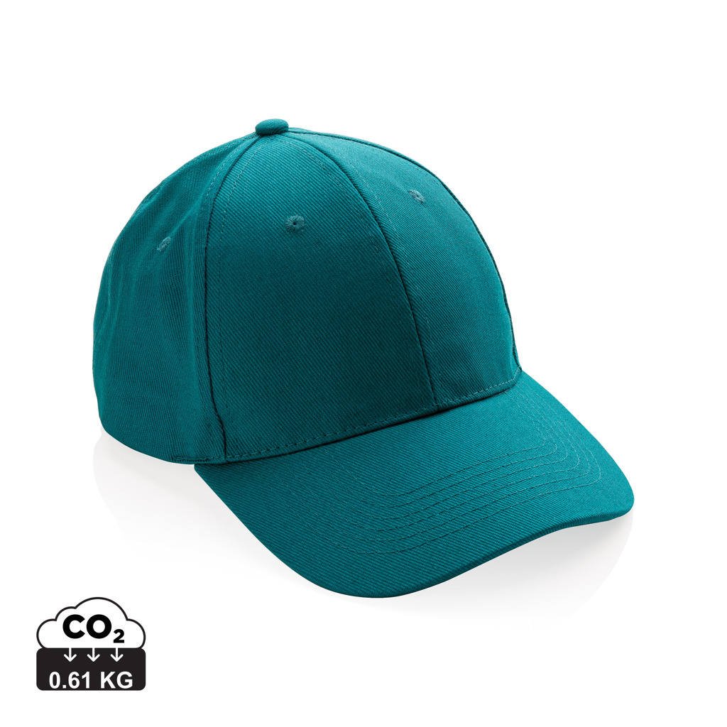 XD Collection Impact 6 panel 280gr Recycled cotton cap with AWARE™ tracer