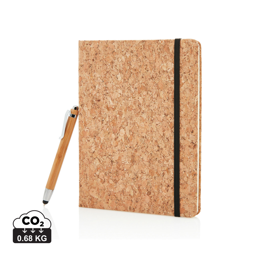 XD Collection A5 notebook with bamboo pen including stylus