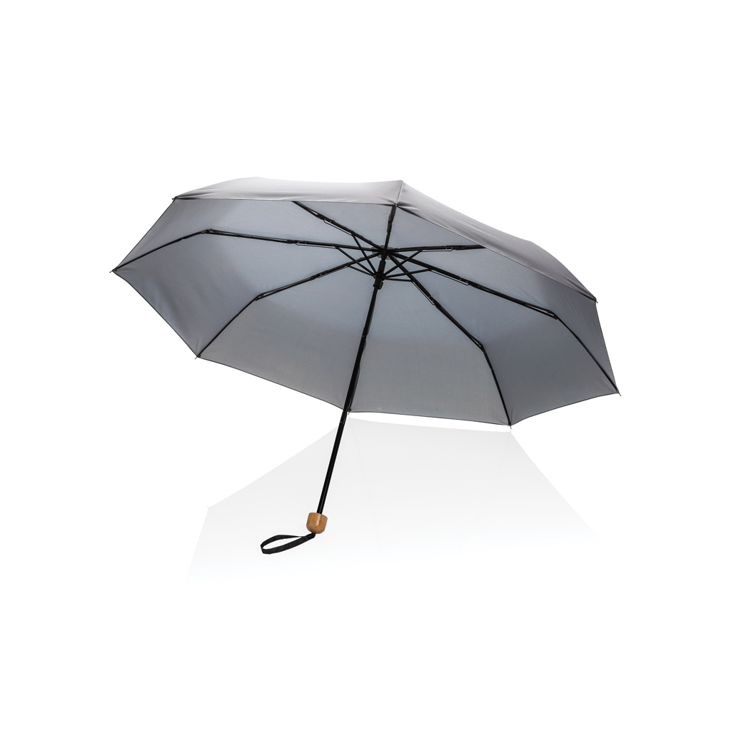 XD Collection 20.5″ Impact AWARE™ RPET 190T Pongee bamboo mini umbrella