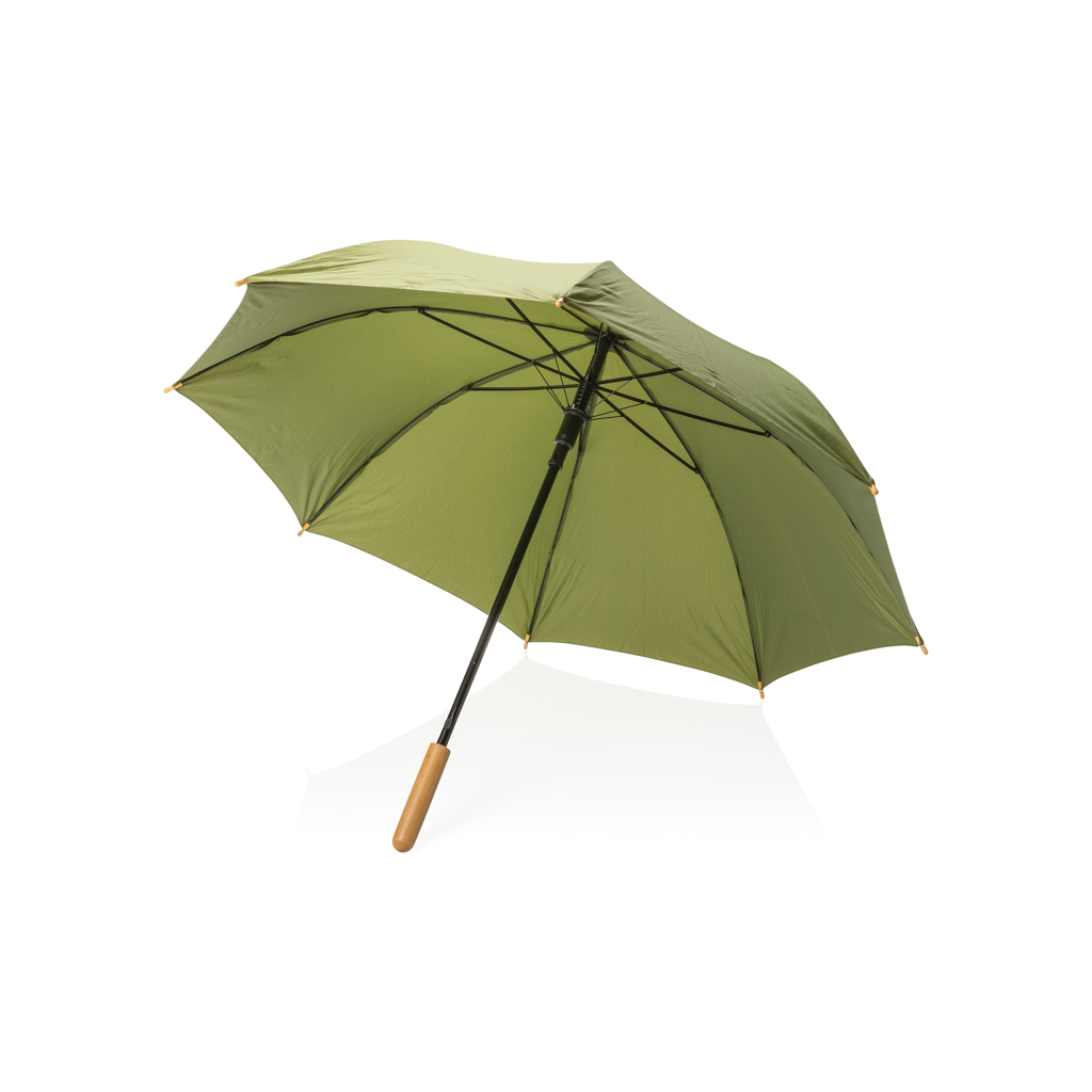 XD Collection 23″ Impact AWARE™ RPET 190T auto open bamboo umbrella