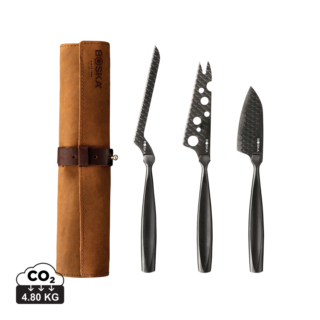 Boska BOSKA Cheese Knife Set Monaco+ Black