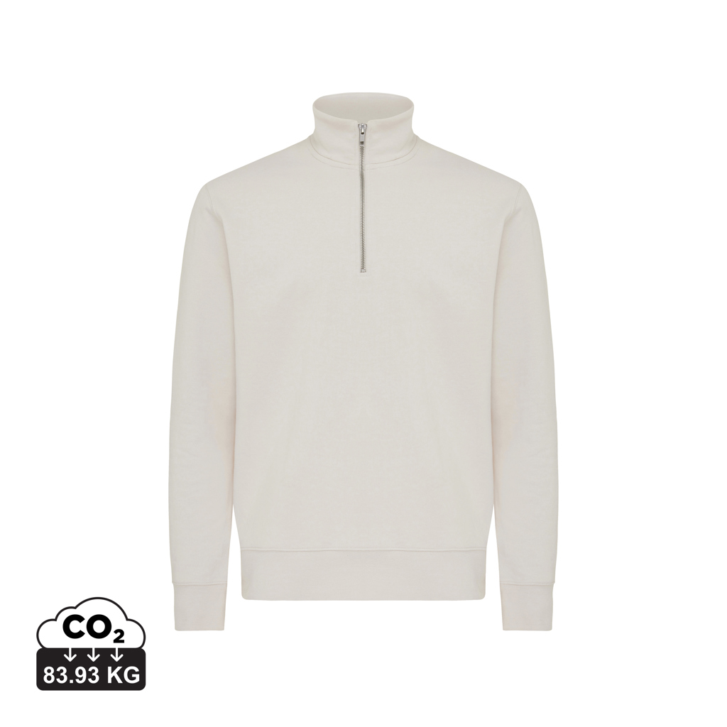 iqoniq IQONIQ Elgon recycled cotton quarter zip sweater