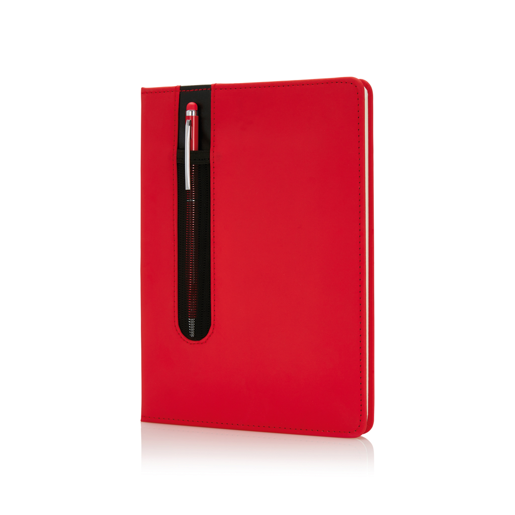 XD Collection Standard hardcover PU A5 notebook with stylus pen