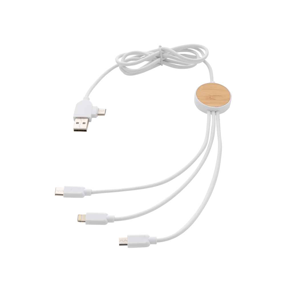 XD Collection RCS recycled plastic Ontario 6-in-1 cable