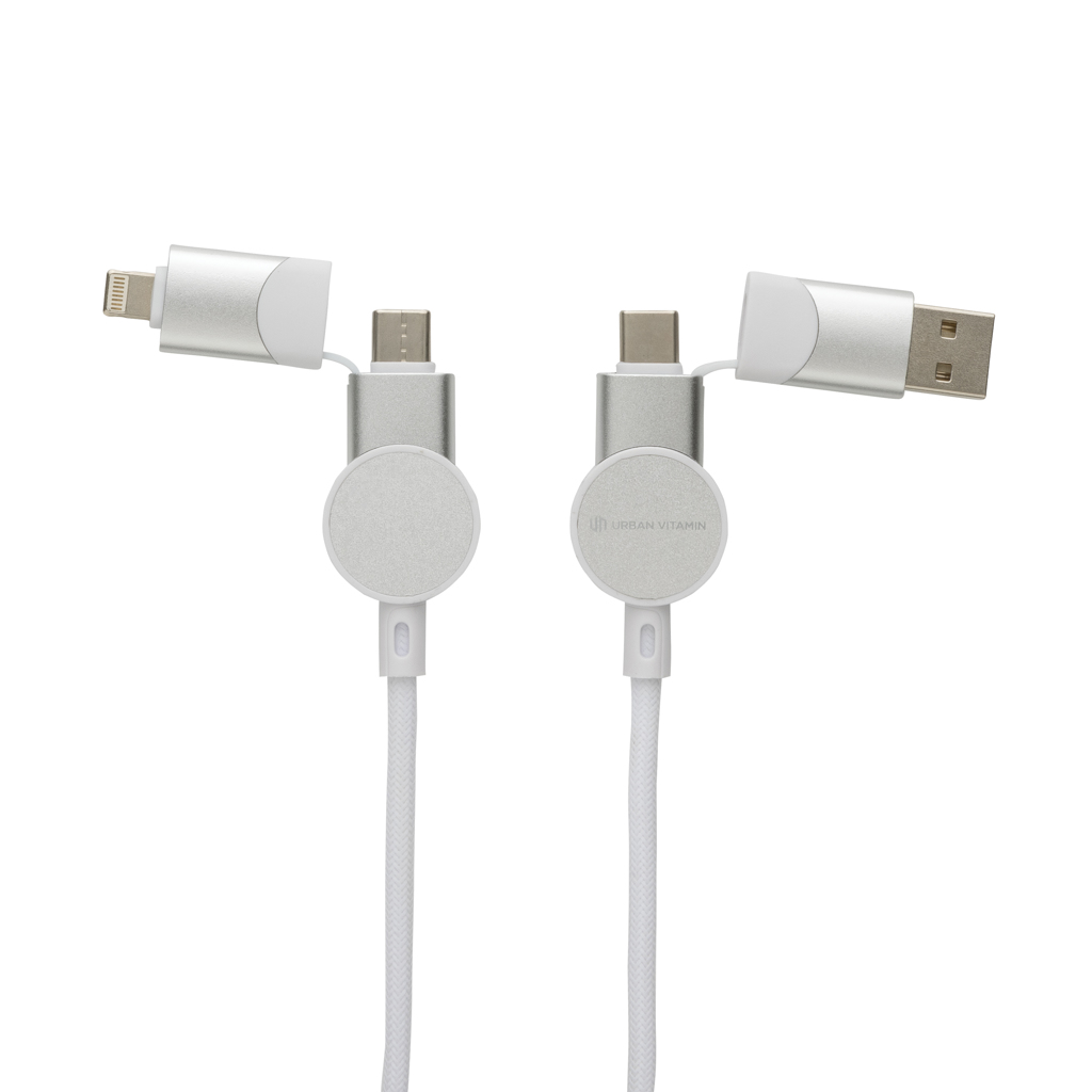 Urban Vitamin Oakland RCS recycled plastic 6-in-1 fast charging 45W cable