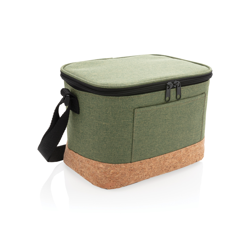 XD Collection Two tone cooler bag with cork detail