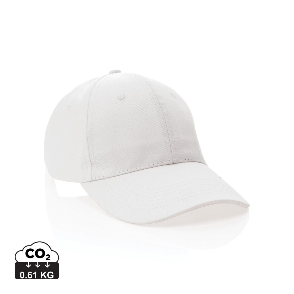 XD Collection Impact 6 panel 280gr Recycled cotton cap with AWARE™ tracer