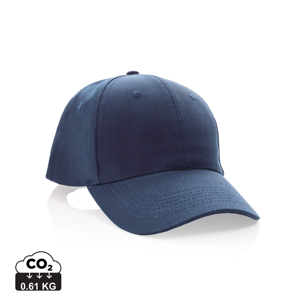 XD Collection Impact 6 panel 280gr Recycled cotton cap with AWARE™ tracer