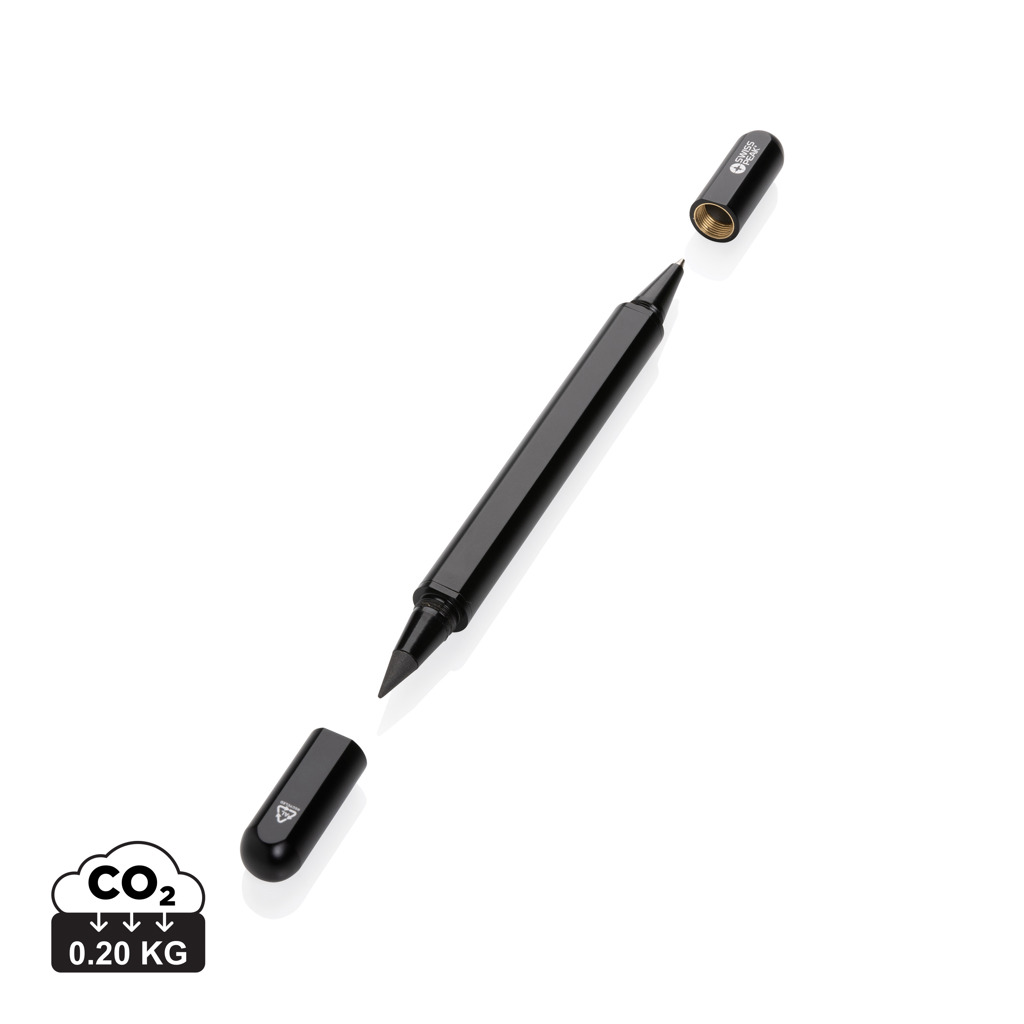 Swiss Peak Swiss Peak Storm RCS recycled aluminium dual tip pen