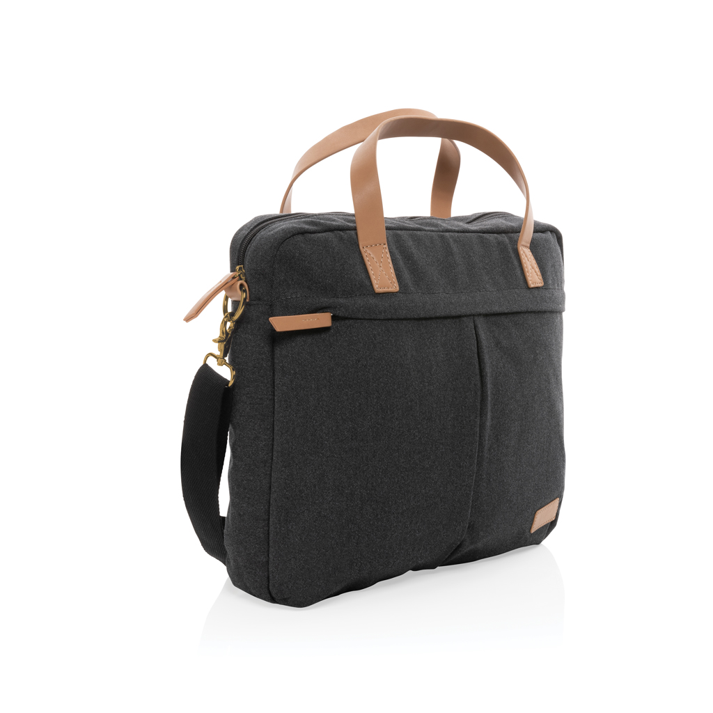 XD Collection Impact AWARE™ 16 oz. recycled canvas laptop bag