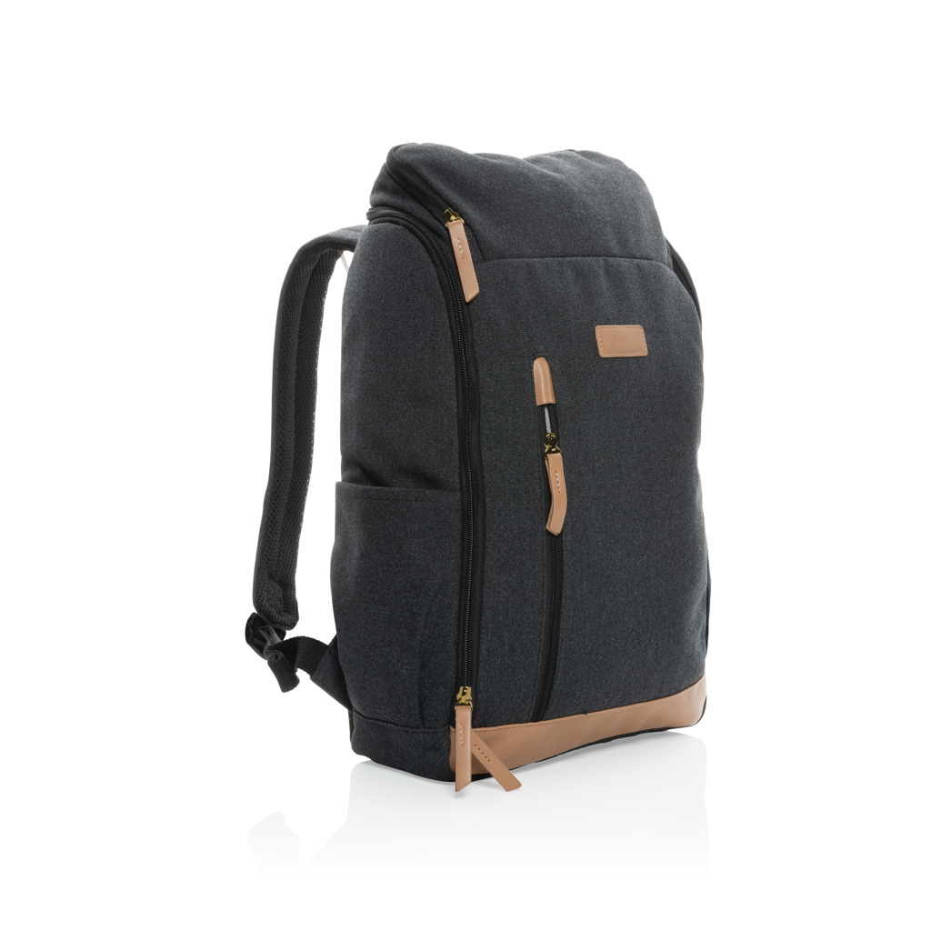 XD Collection Impact AWARE™ 16 oz. recycled canvas 15″ laptop backpack