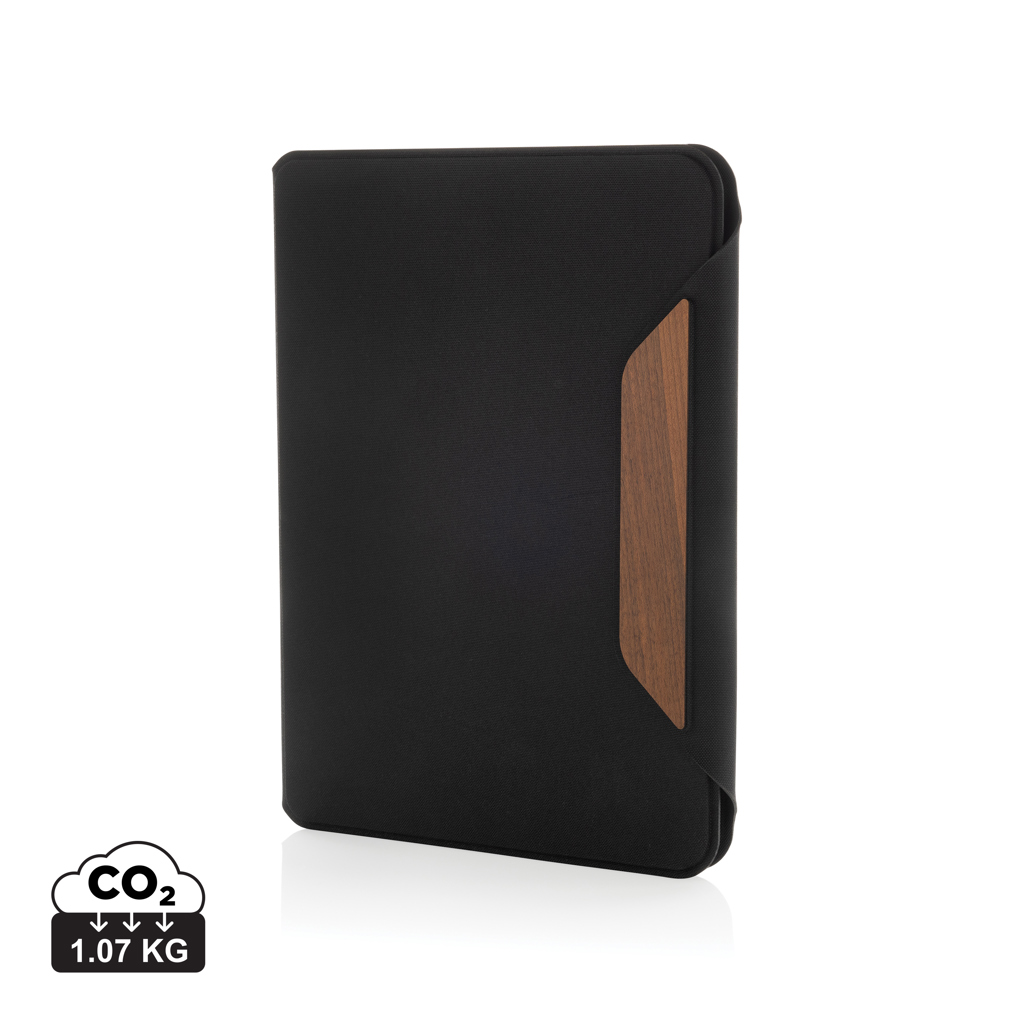 XD Xclusive Teri AWARE™ RPET and walnut A5 portfolio