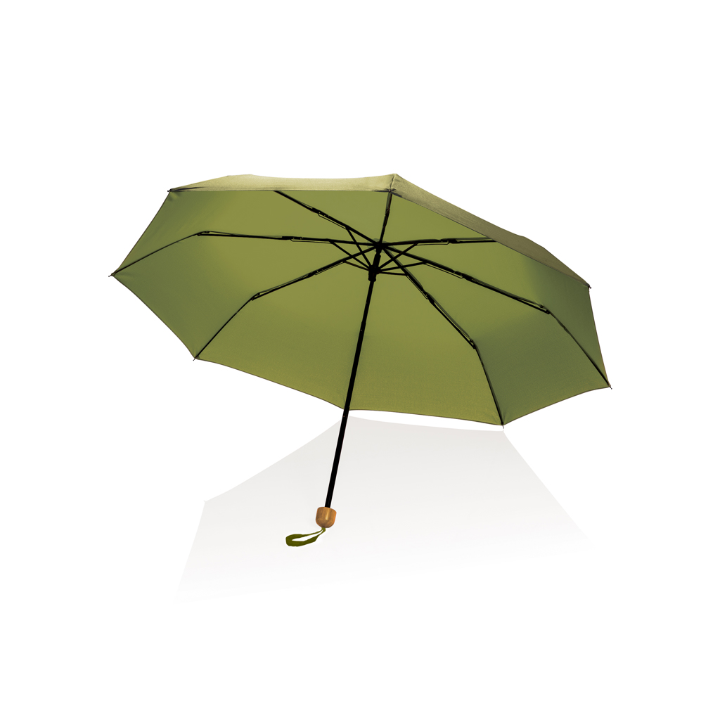 XD Collection 20.5″ Impact AWARE™ RPET 190T Pongee bamboo mini umbrella