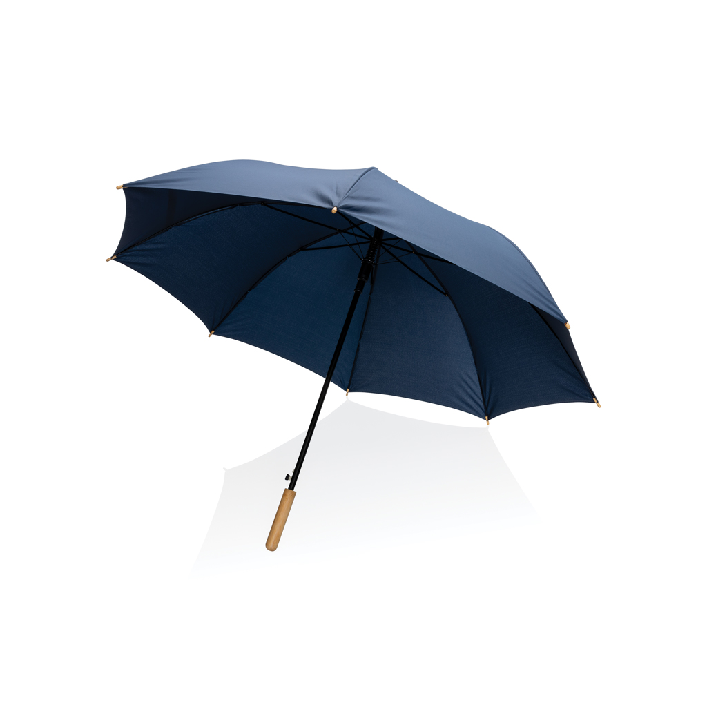 XD Collection 27″ Impact AWARE™ RPET 190T auto open bamboo umbrella