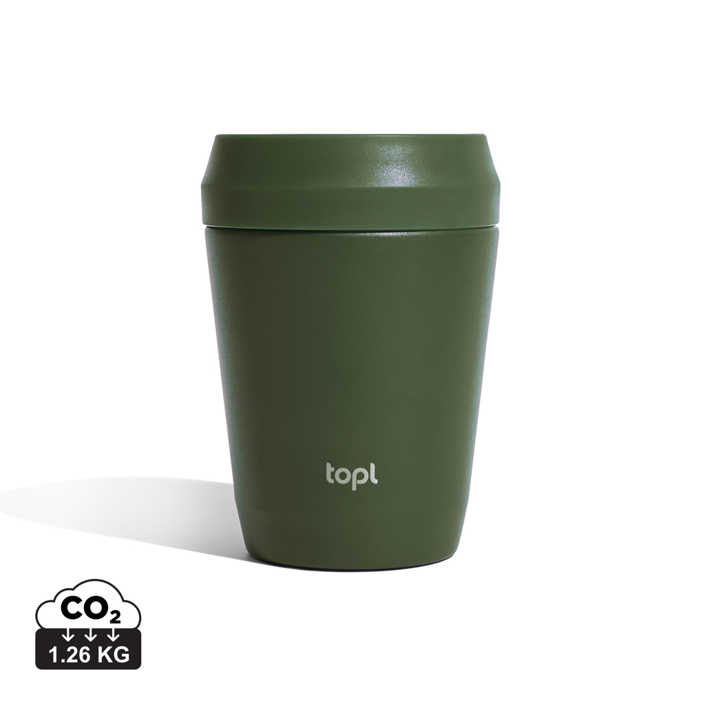 Topl Topl Recycled Steel To Go Tumbler Patented 360 Lid 235ml