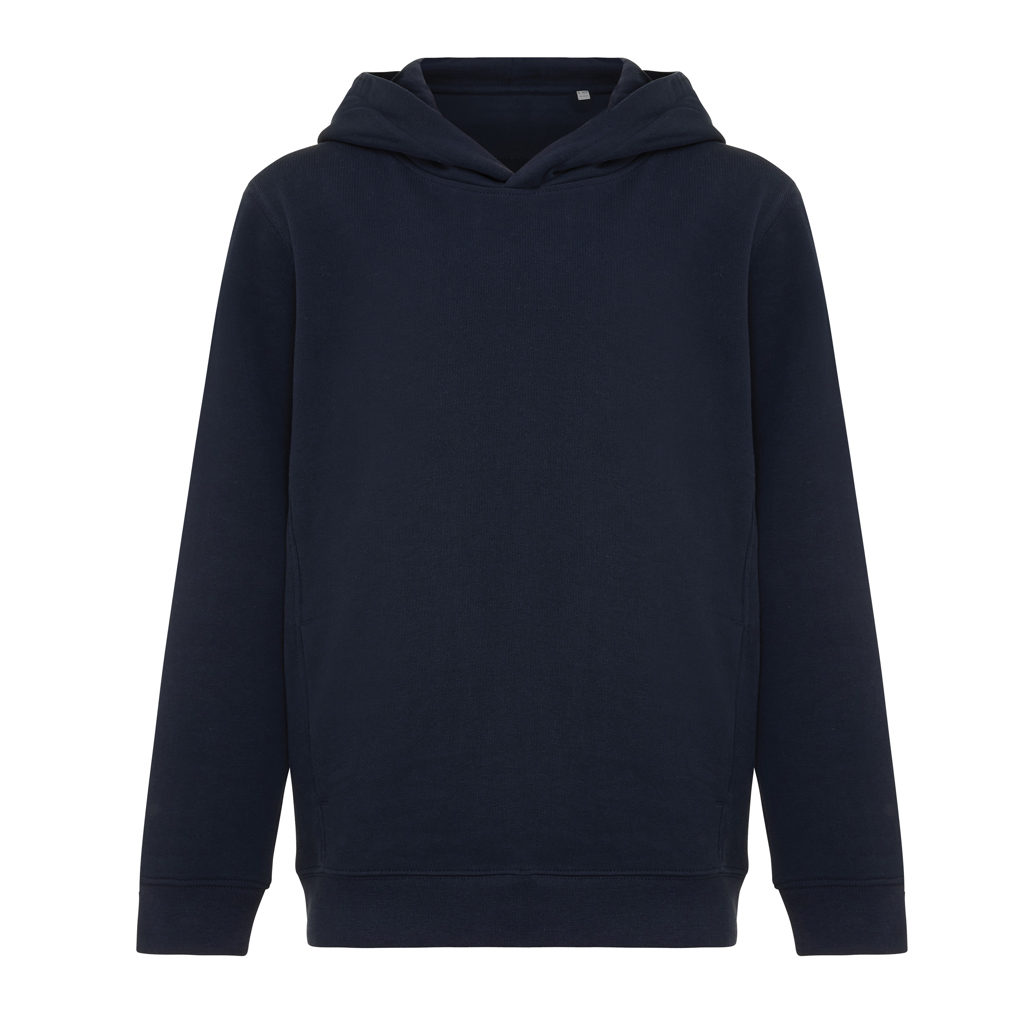 iqoniq IQONIQ Yengo kids recycled cotton hoodie with sidepockets