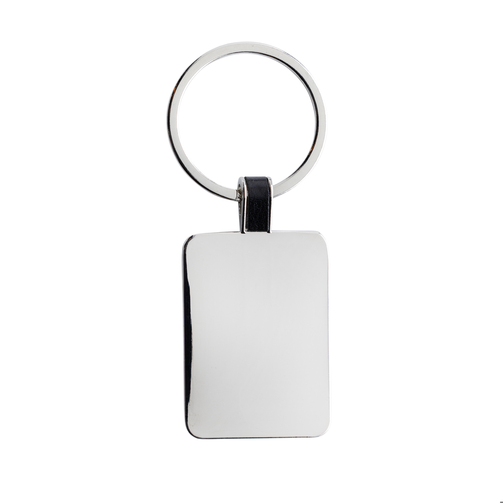 XD Collection RCS recycled zinc alloy rectangle keyring
