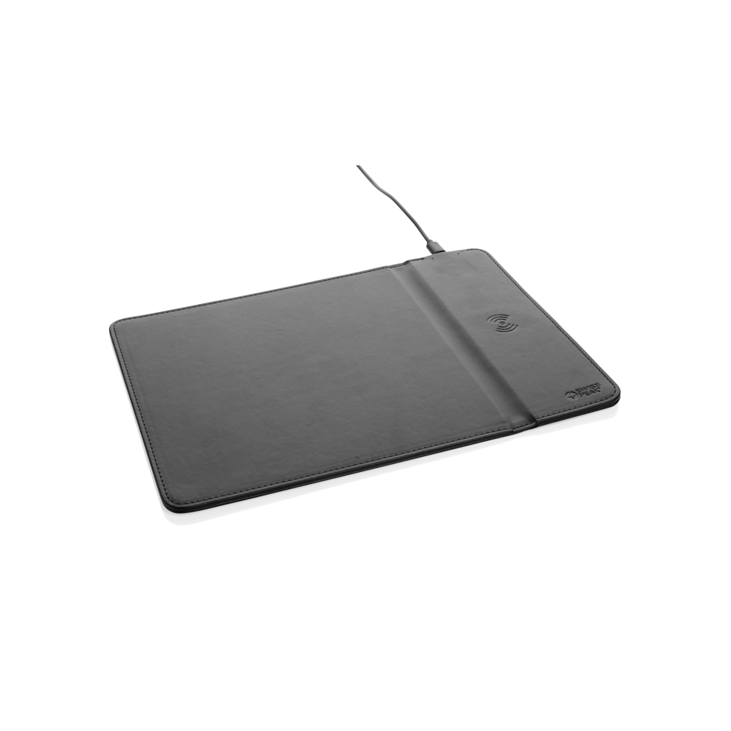 Swiss Peak Swiss Peak RCS recycled PU 10W wireless charging mousepad