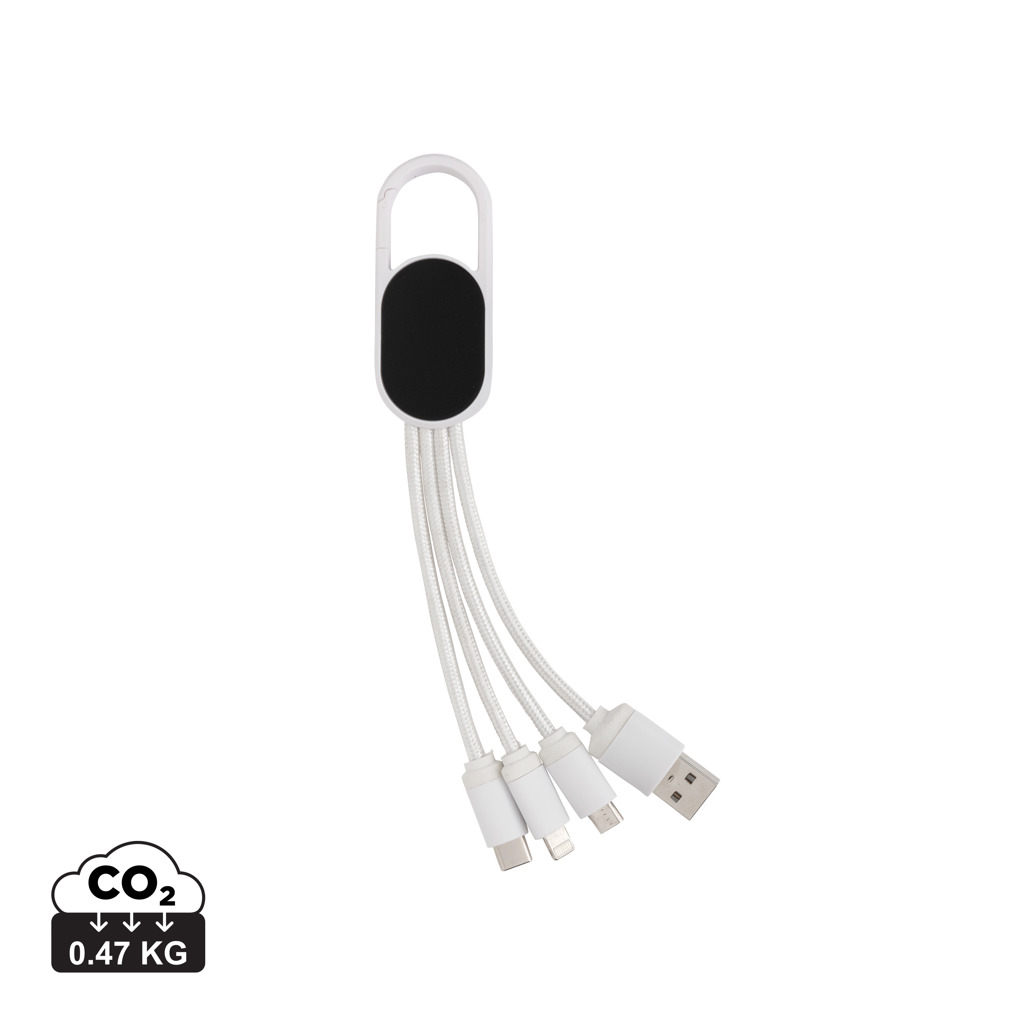 XD Collection 4-in-1 cable with carabiner clip