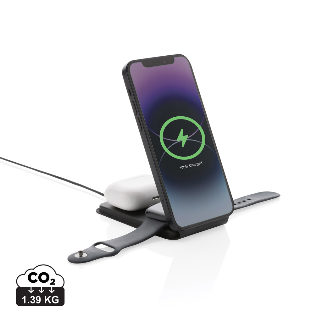 Swiss Peak Swiss Peak RCS rPU 15W  3-in-1 magnetic wireless charger