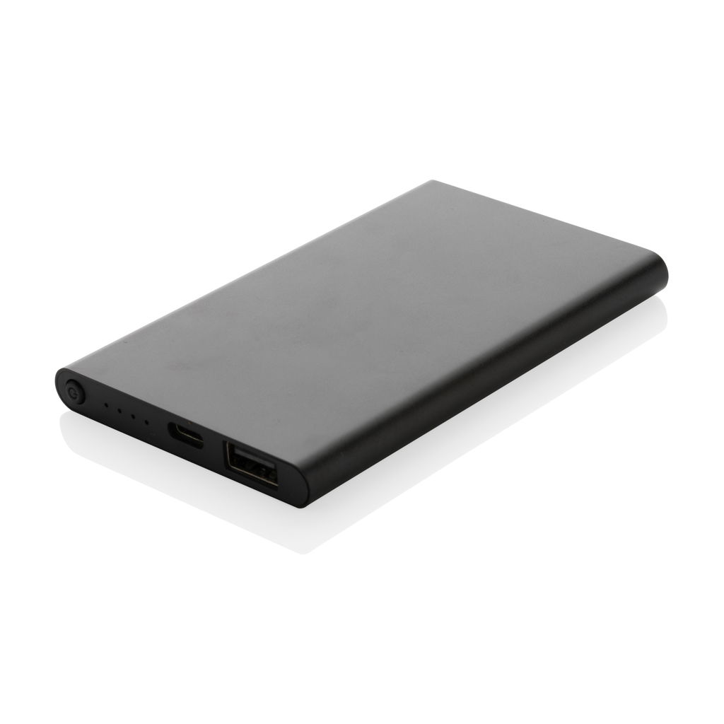 XD Collection RCS recycled plastic/aluminium 4000mah powerbank with type C