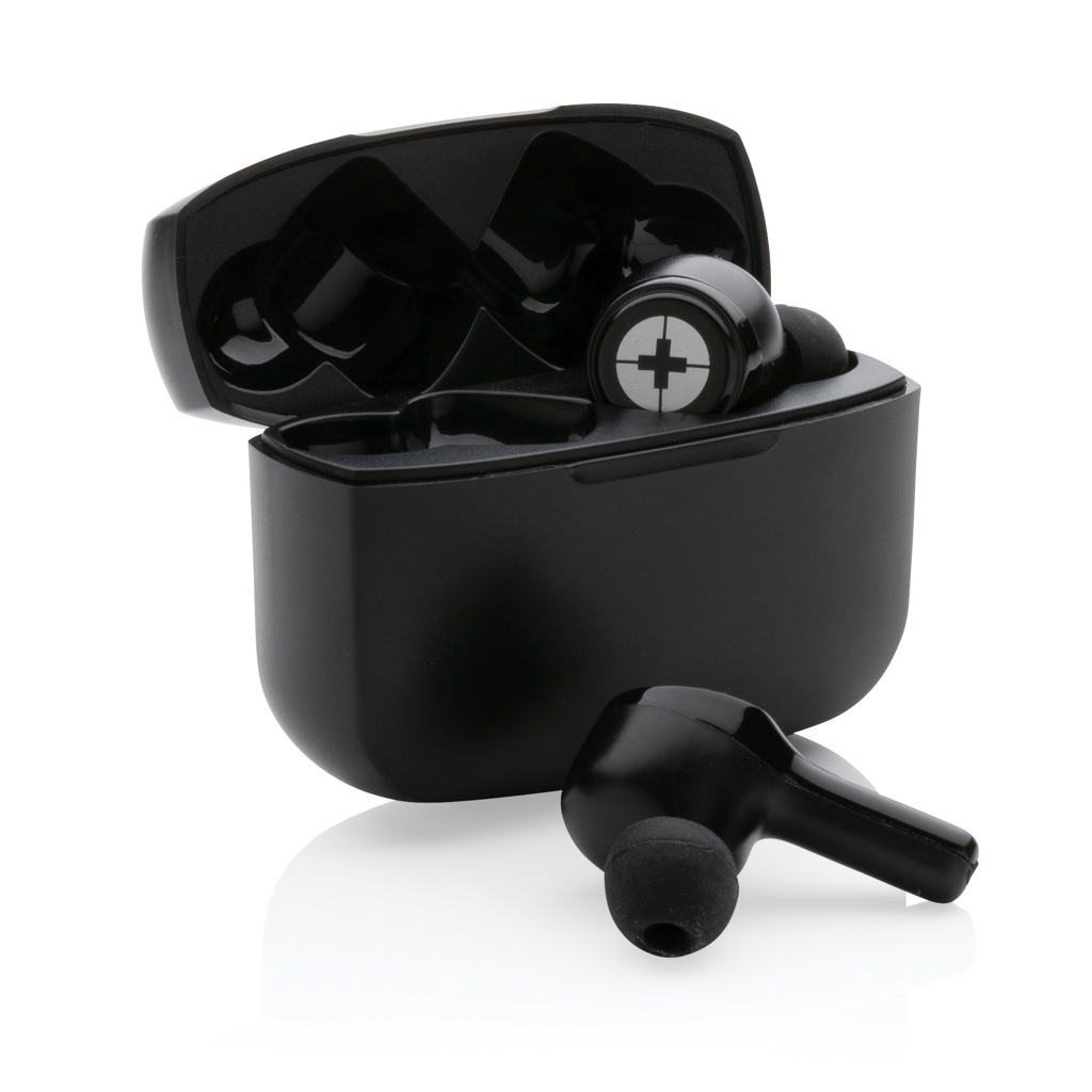 Swiss Peak RCS recycled plastic Swiss Peak ANC TWS earbuds