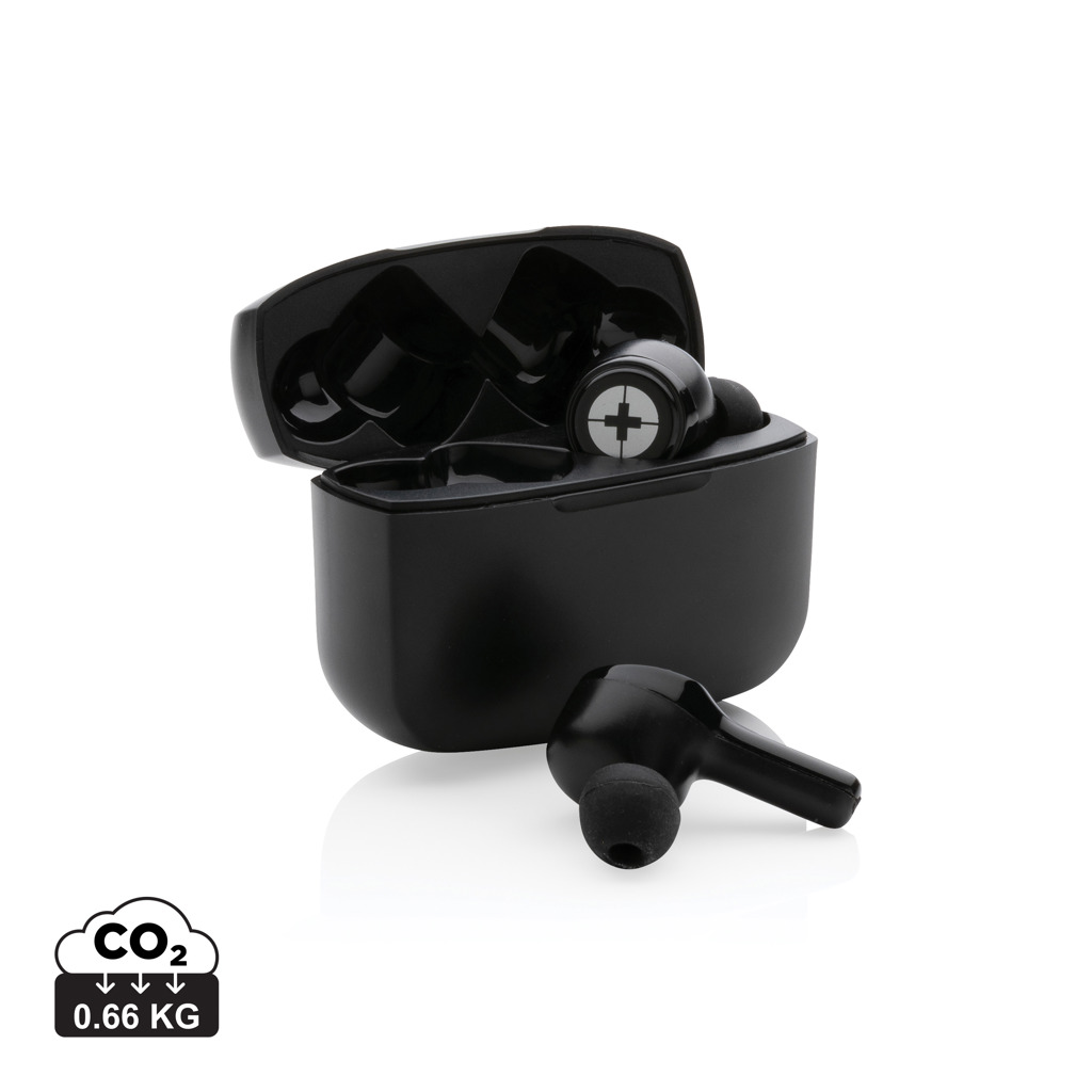 Swiss Peak RCS recycled plastic Swiss Peak ANC TWS earbuds