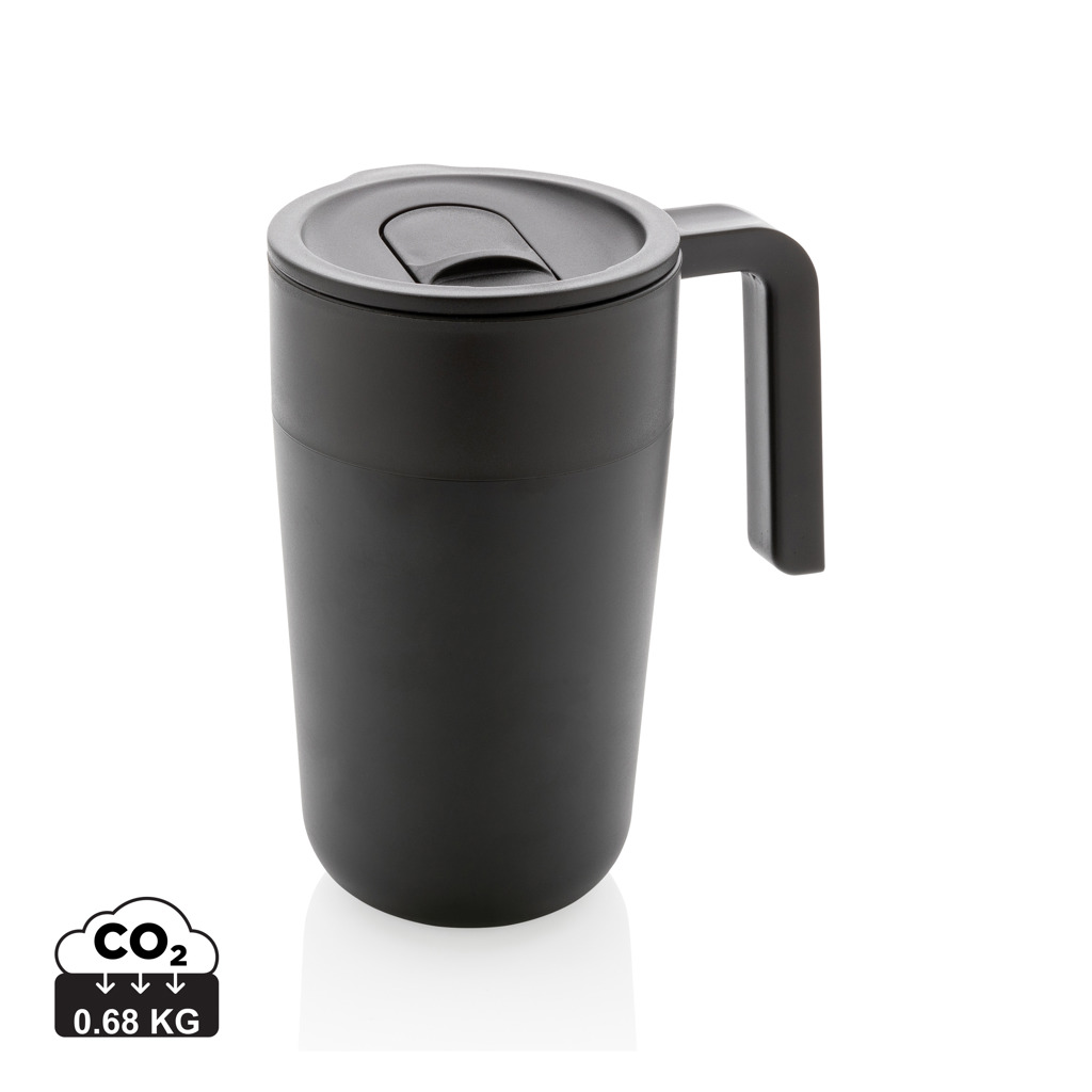 XD Collection GRS Recycled PP and SS mug with handle