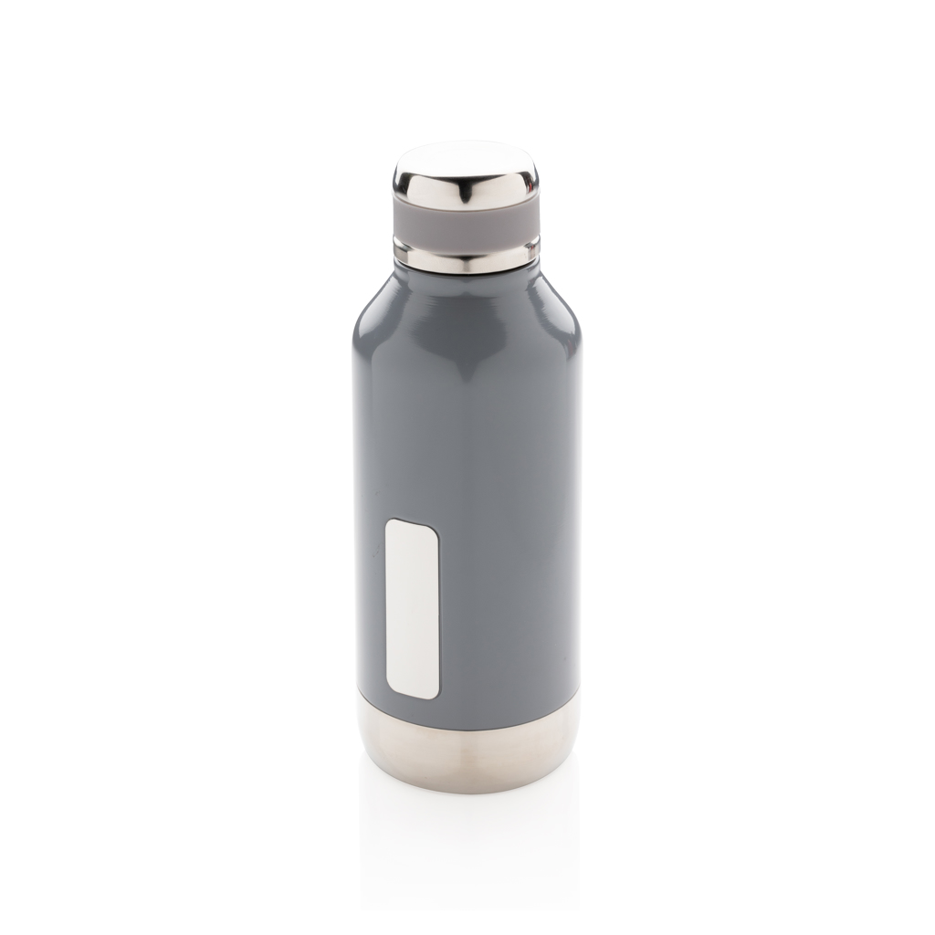 XD Collection Leak proof vacuum bottle with logo plate