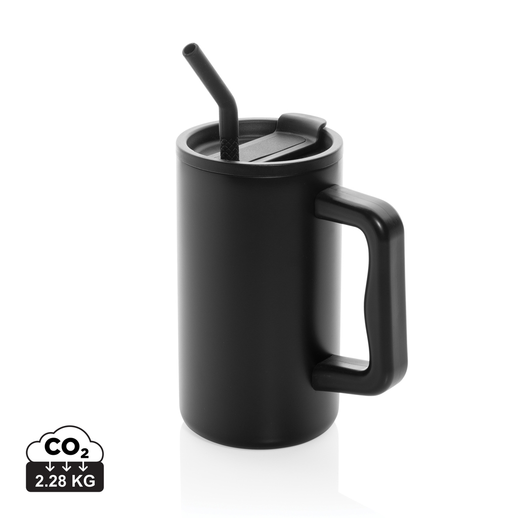 XD Collection Cube RCS certified recycled steel mug 800ml