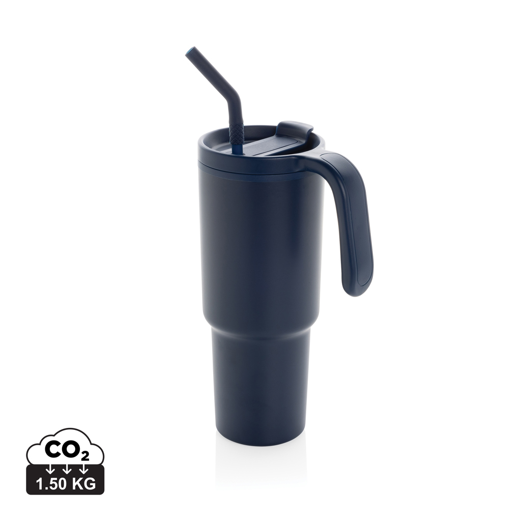 XD Collection Graphic 360 RCS certified recycled steel tumbler 900ml