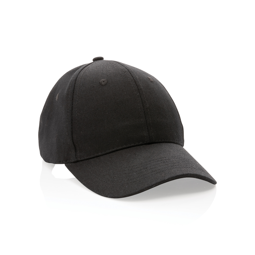 XD Collection Impact 6 panel 280gr Recycled cotton cap with AWARE™ tracer