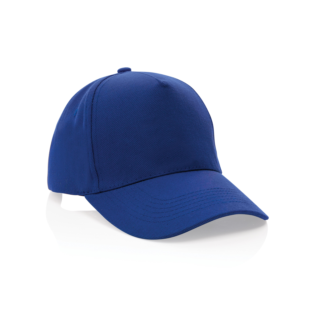 XD Collection Impact 5panel 280gr Recycled cotton cap with AWARE™ tracer