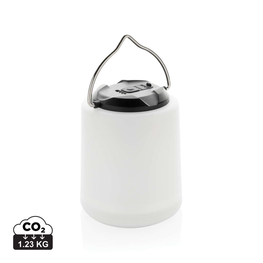 XD Collection Limio RCS recycled plastic portable re-chargeable table lamp