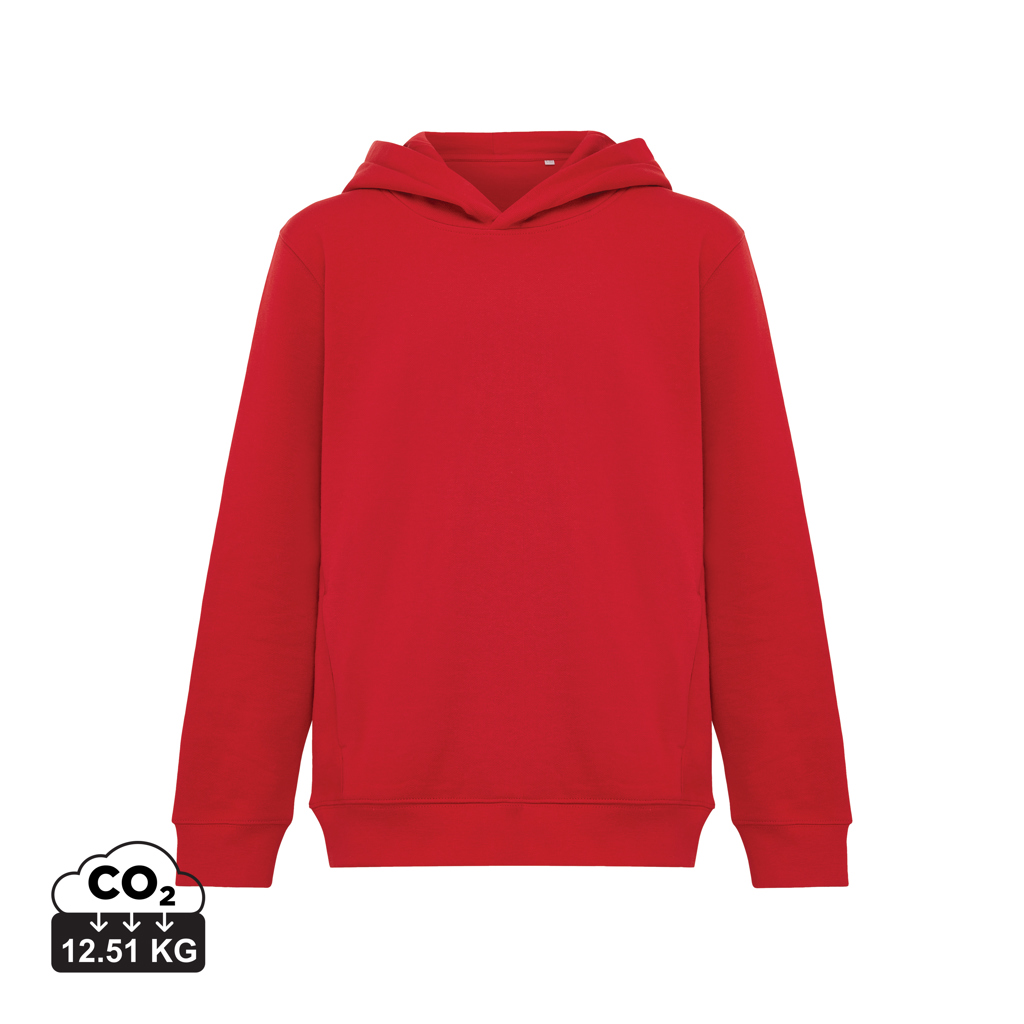 iqoniq IQONIQ Yengo kids recycled cotton hoodie with sidepockets