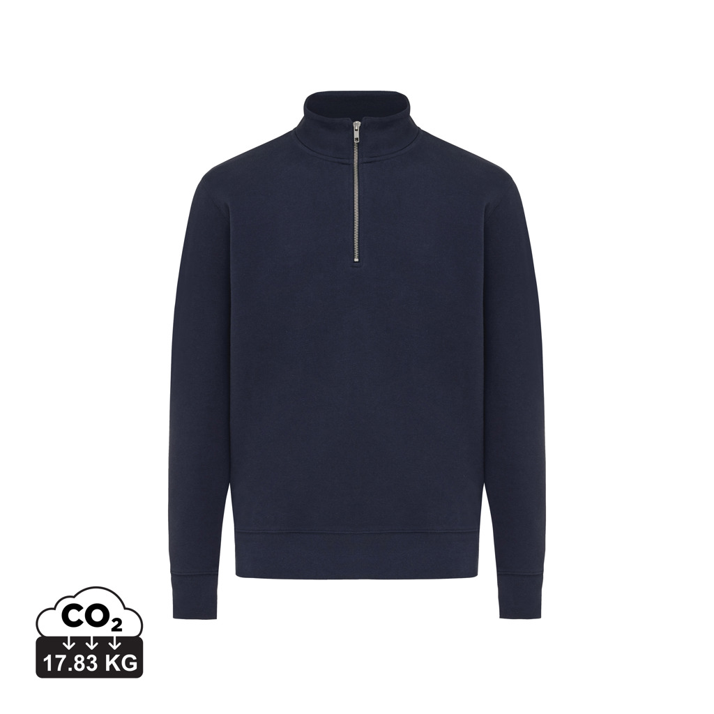 iqoniq IQONIQ Elgon recycled cotton quarter zip sweater