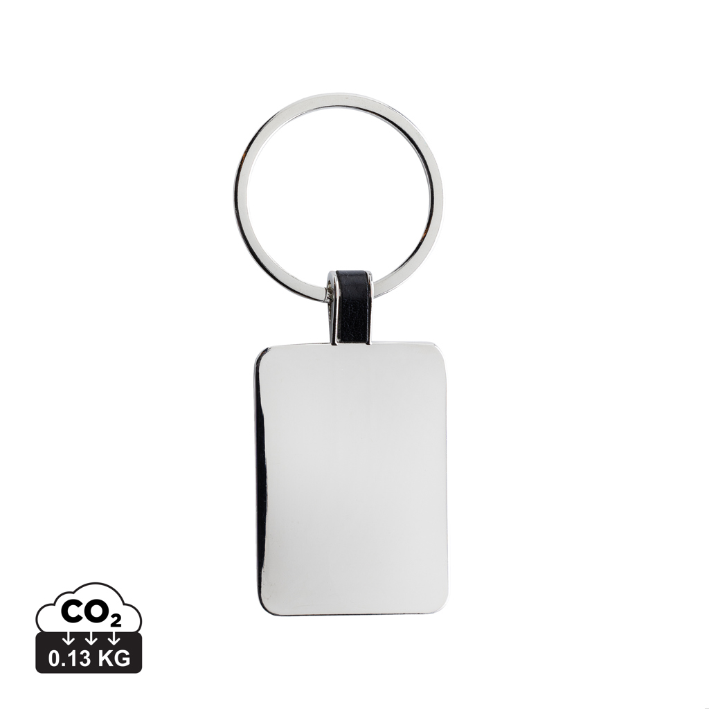 XD Collection RCS recycled zinc alloy rectangle keyring